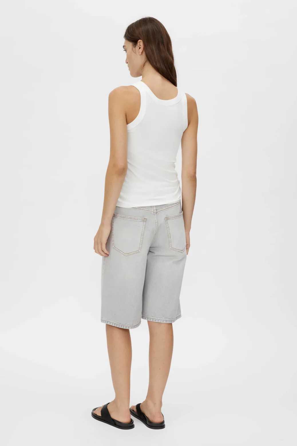 Archie Monogram Tank - Soft White - Image 3