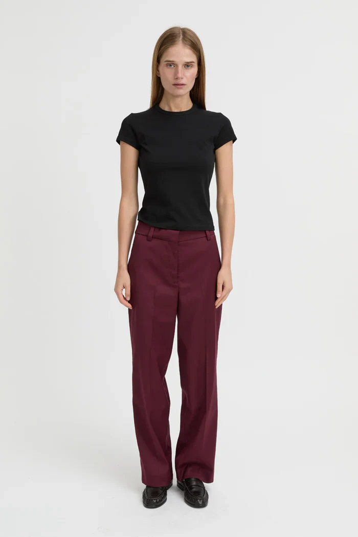 Blythe Trouser - Burgundy - Image 3