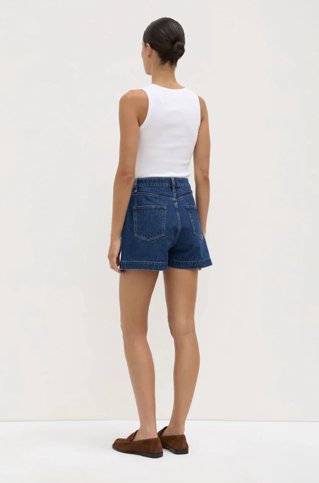 Boxy Denim Short - Heritage Blue - Image 4