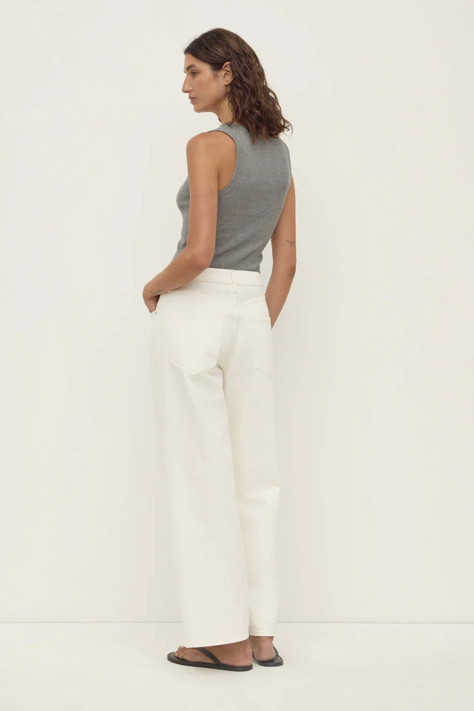 Boyfriend Jean - Vintage White - Image 6