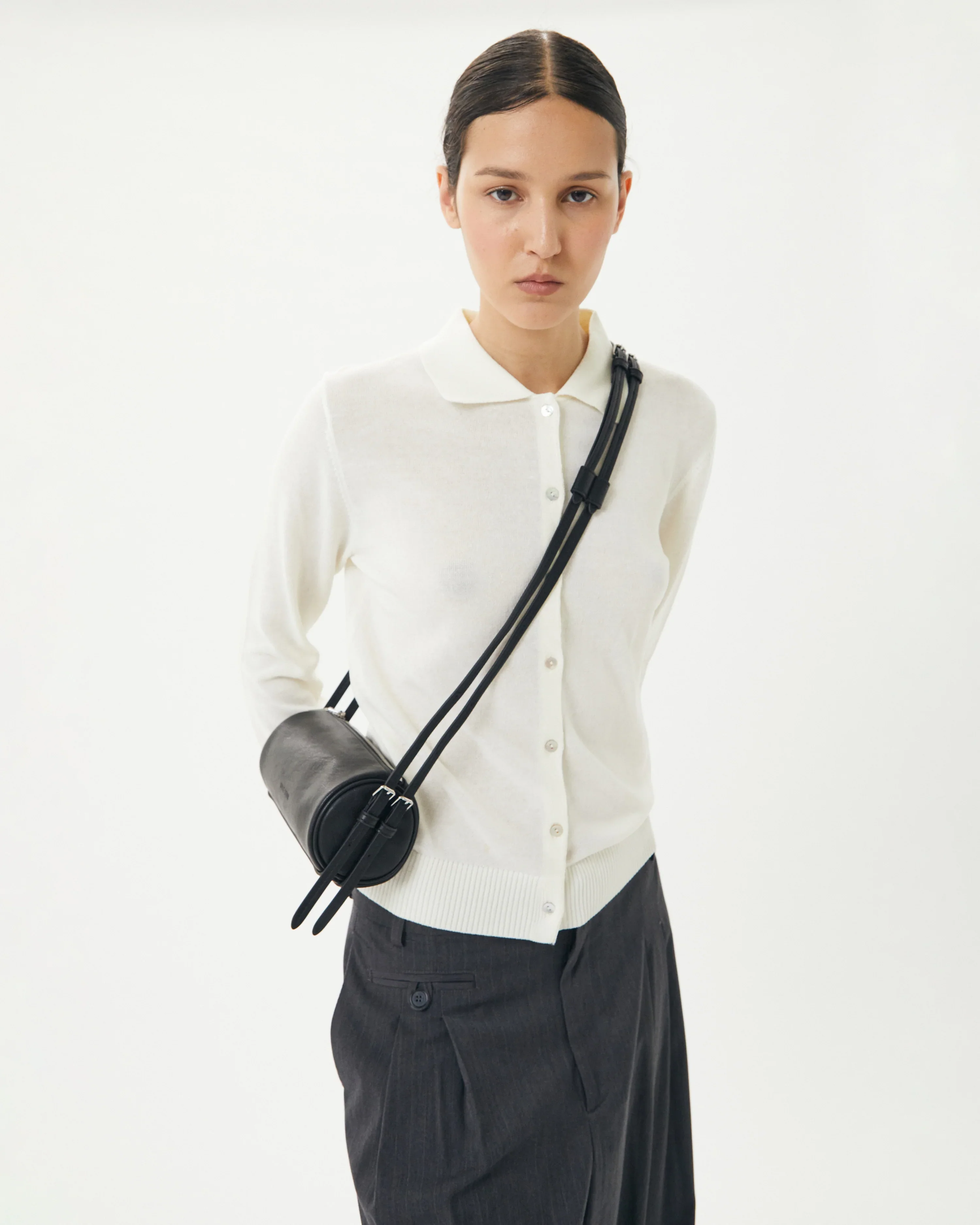 Brooke Mini Barrel Bag - Black - Image 4