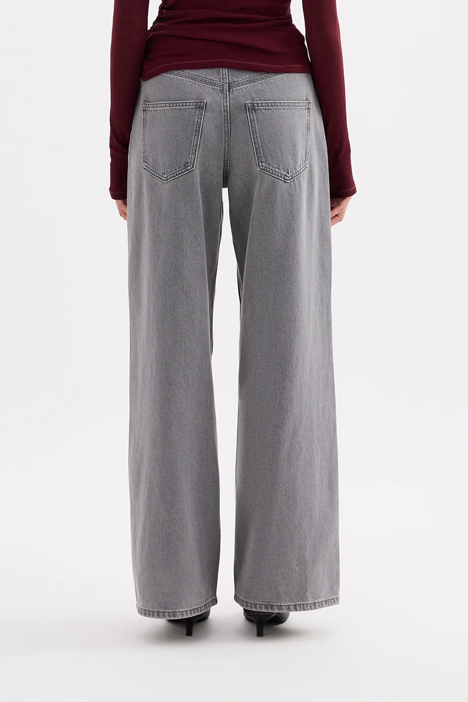 Calvi Boyfriend Jean - Steel - Image 5