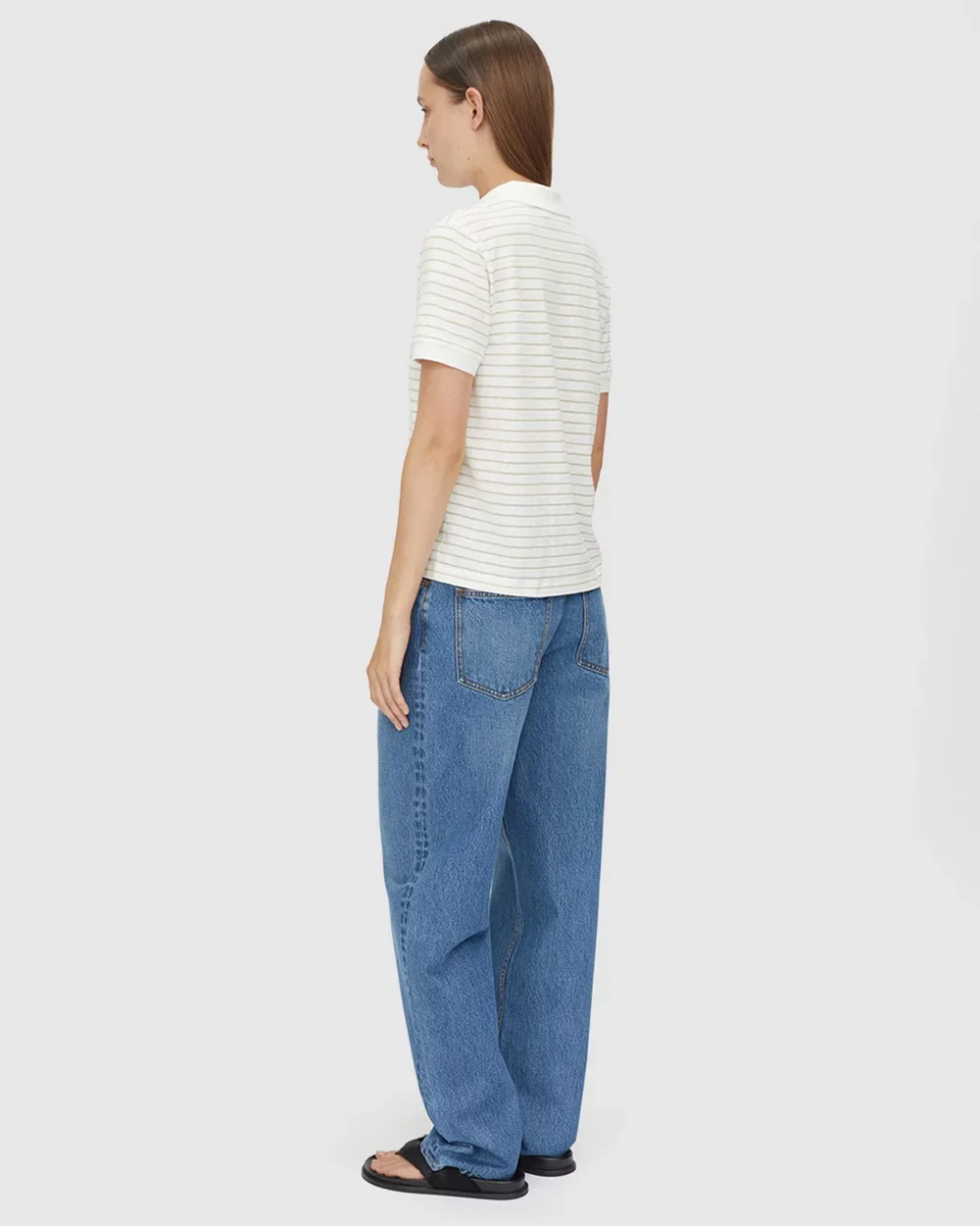 Europa Polo - Stone Stripe - Image 3