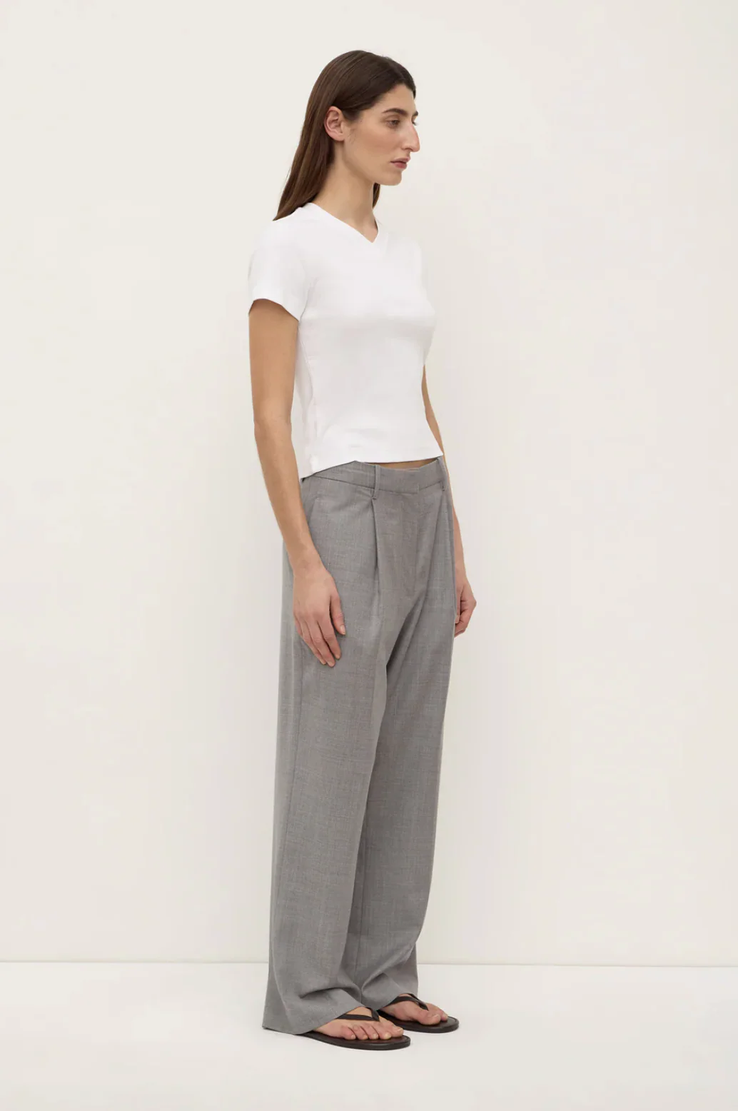 Jaina Suit Pant - Grey Marle - Image 3