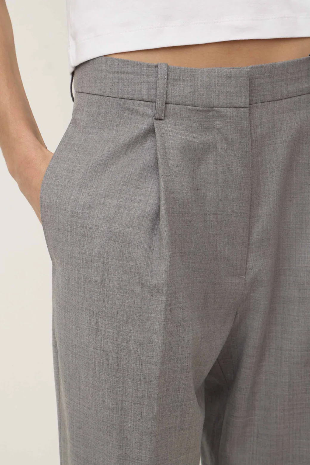 Jaina Suit Pant - Grey Marle - Image 5