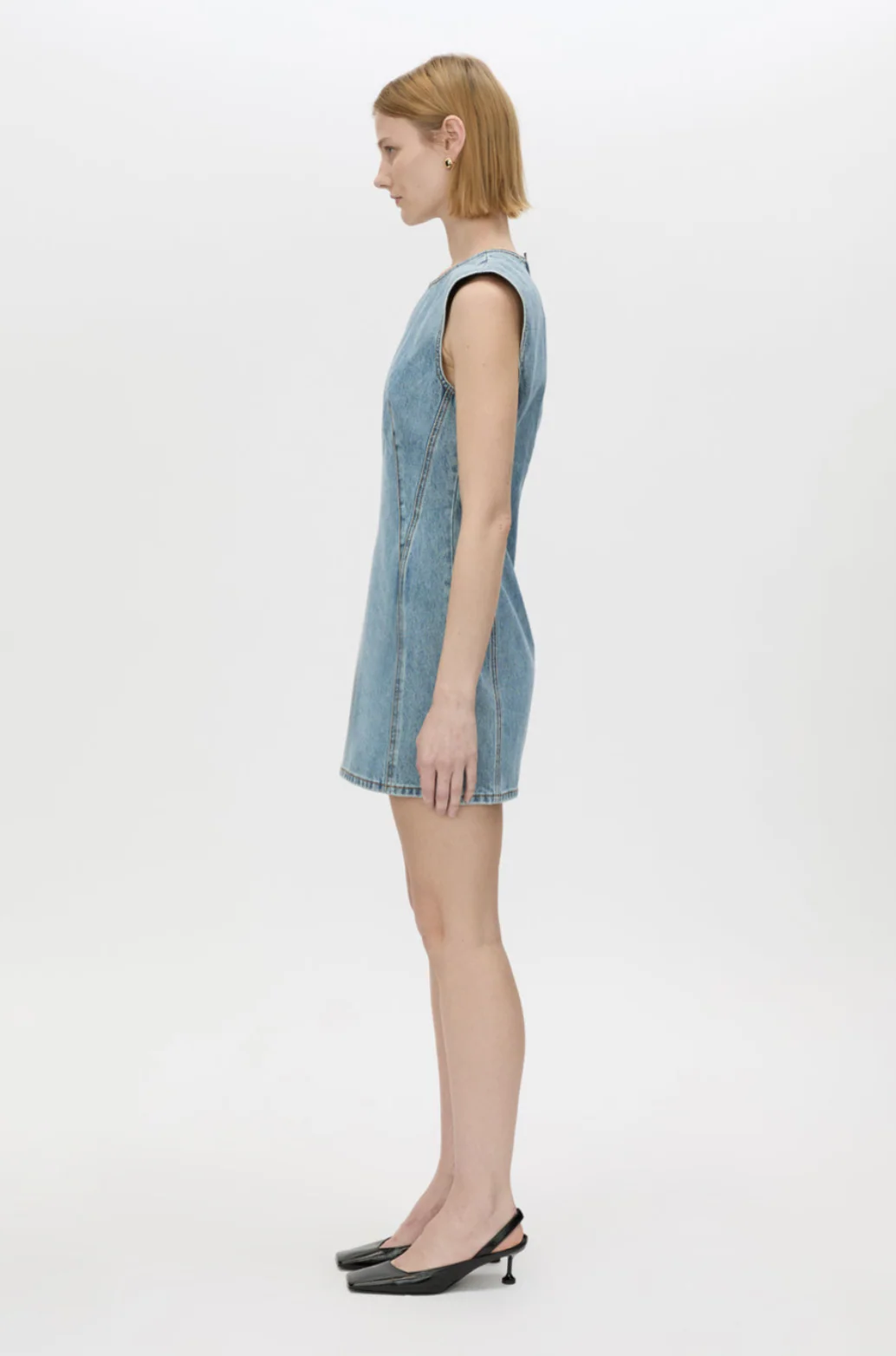 Maja Denim Dress - Light Vintage Blue - Image 3