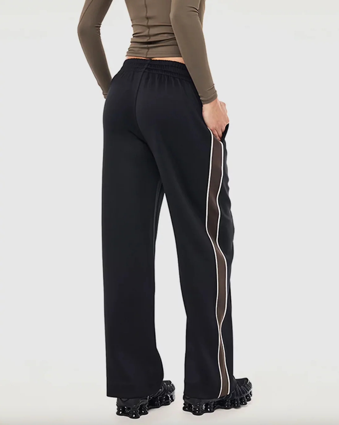 Man Down Track Pant - Black/Major Brown - Image 3