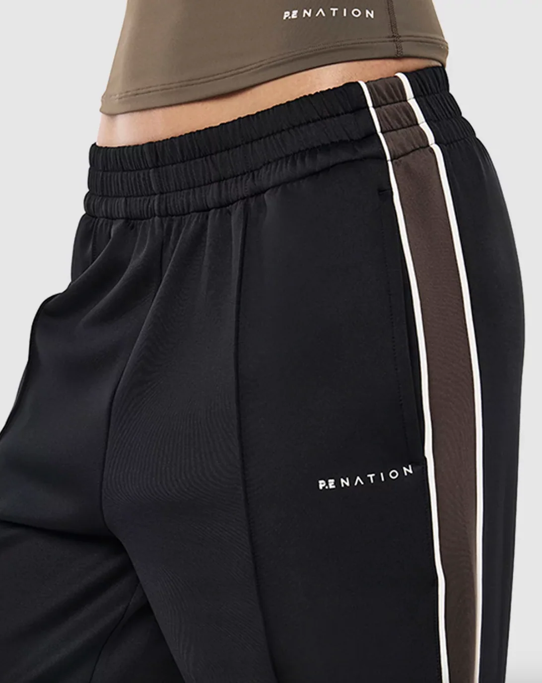 Man Down Track Pant - Black/Major Brown - Image 4