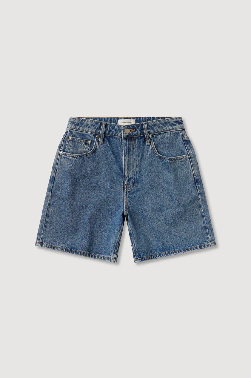 Mid Rise Vintage Denim Short - Dark Stone - Image 5