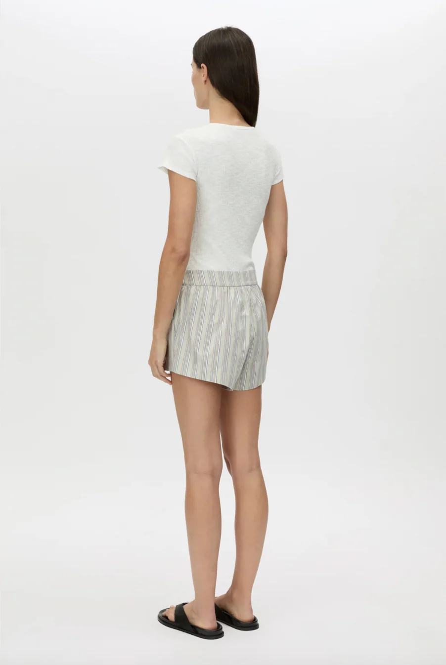 Orion V Neck Bodysuit - Soft White - Image 4