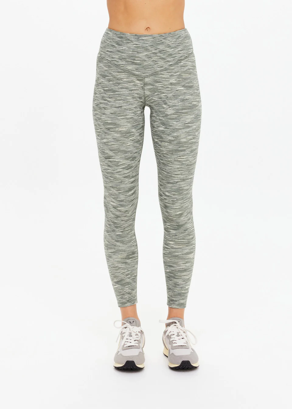 Reversible 25in High Midi Pant - Green Marle - Image 3