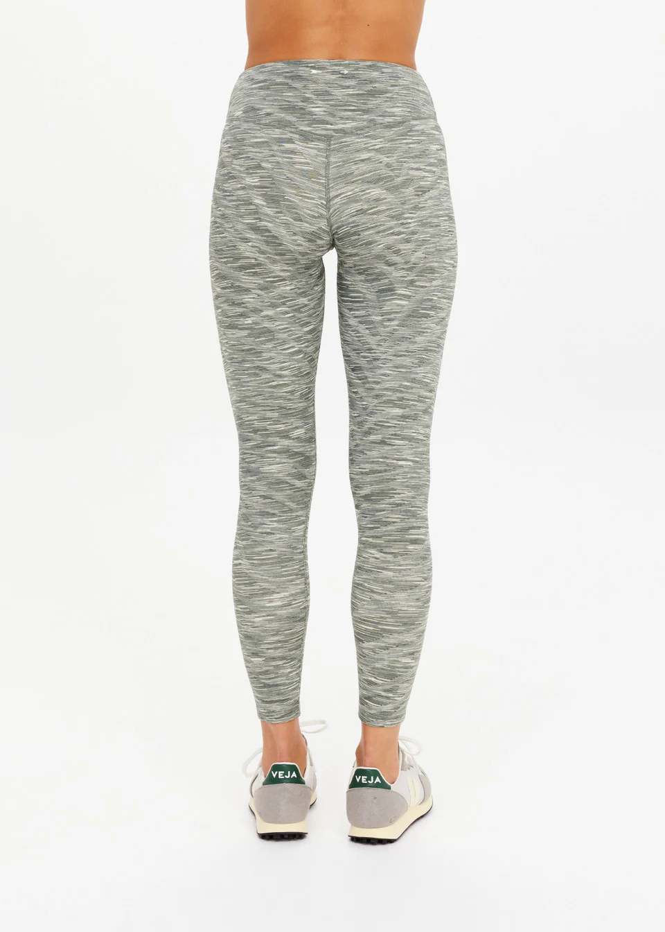 Reversible 25in High Midi Pant - Green Marle - Image 7