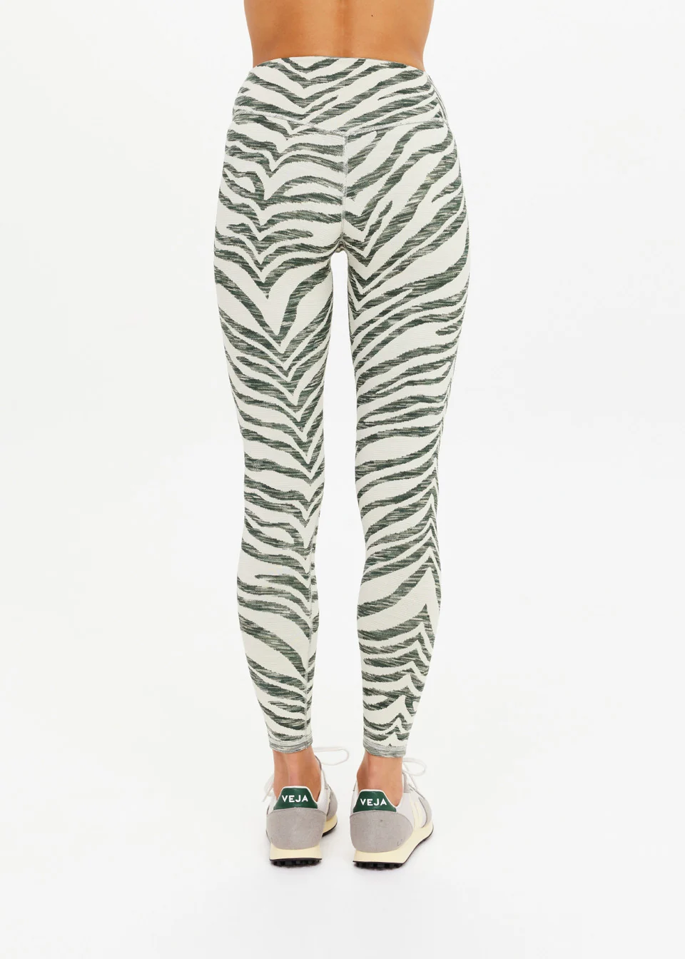 Reversible 25in High Midi Pant - Green Marle - Image 8