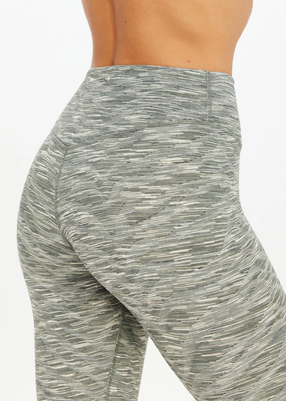 Reversible 25in High Midi Pant - Green Marle - Image 9