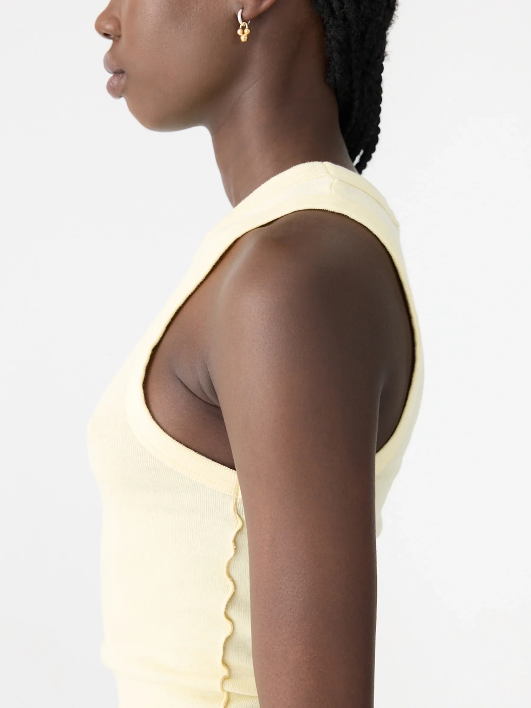 Seam Detail Tank - Lemon Sorbet - Image 3