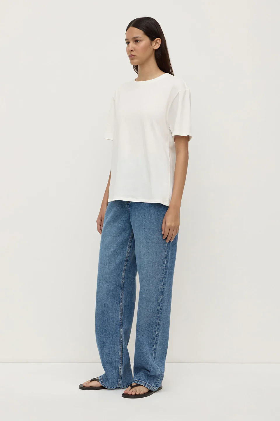 Thea Short Sleeve Tee - White - Image 4