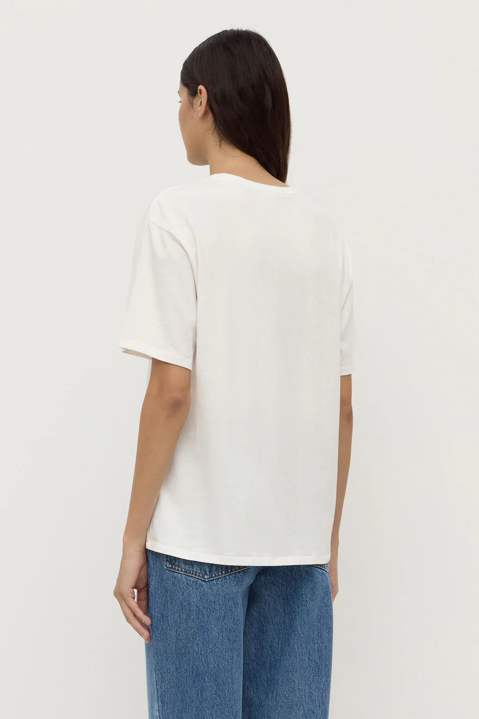 Thea Short Sleeve Tee - White - Image 5