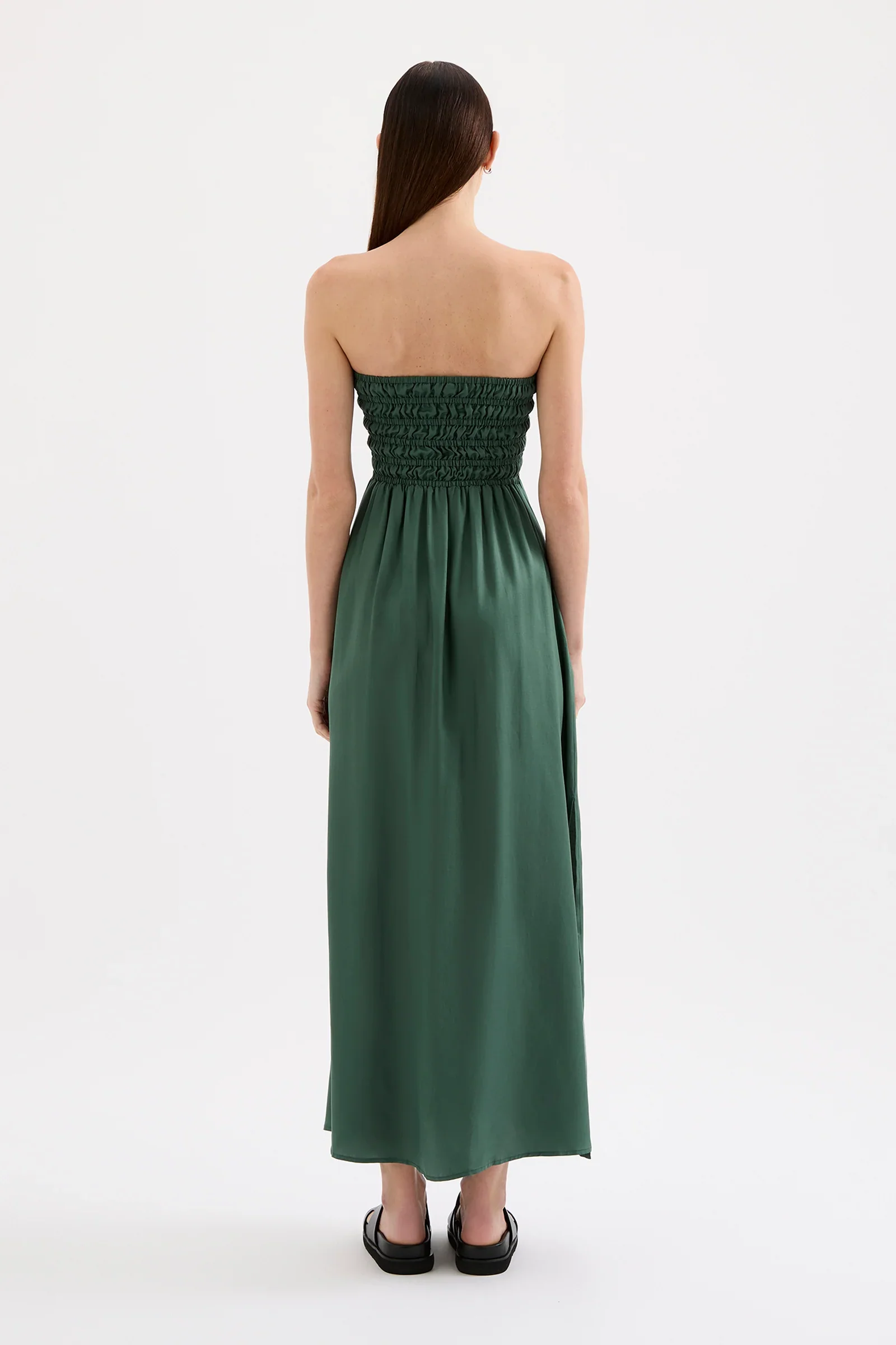 Zuri Tencel Maxi Dress - Emerald - Image 6